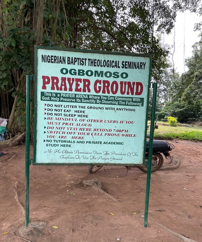 NBTS Prayer ground