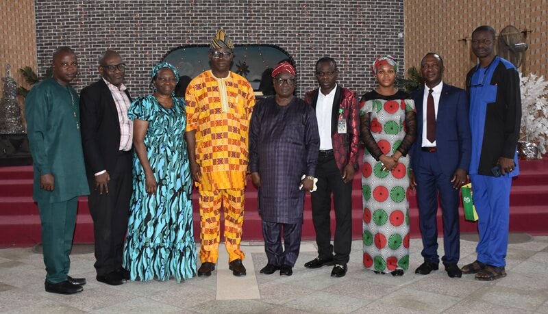 Principal Officers with the Guest Preacher Rev. Dr. Olumide Kehinde (Middle)